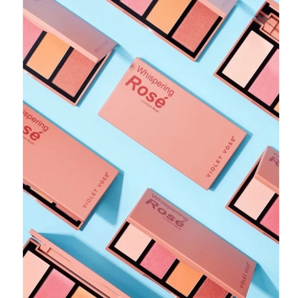 NWT Violet Voss Limited Edition Whispering Rose Blush Face Highlight Palette
